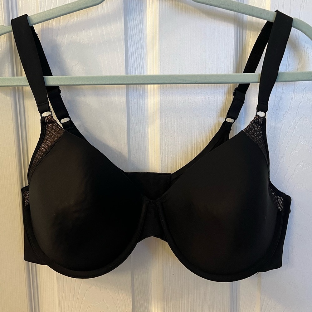 Warner Cloud 9 Light-Lift Black Underwire Bra Size 40C